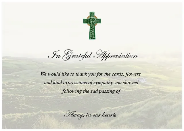 Acknowledgement Card - Code ACK006, Acknowledgement card design
