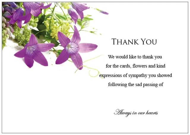 Acknowledgement Card Code ACK007, Acknowledgement card design