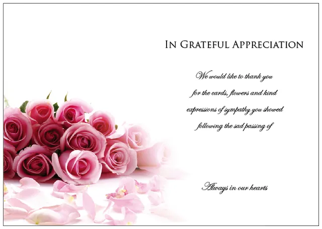 Acknowledgement Card - Code ACK008, Acknowledgement card design