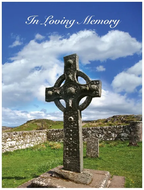 Memorial Card - MCI016, Memorial card design