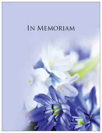 Memorial Card - MCN016, Memorial card design