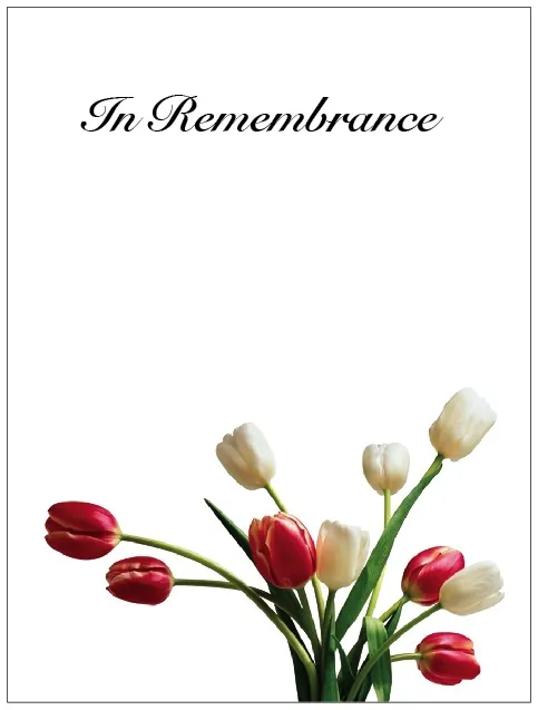 Memorial Card-MCN023, Memorial card design