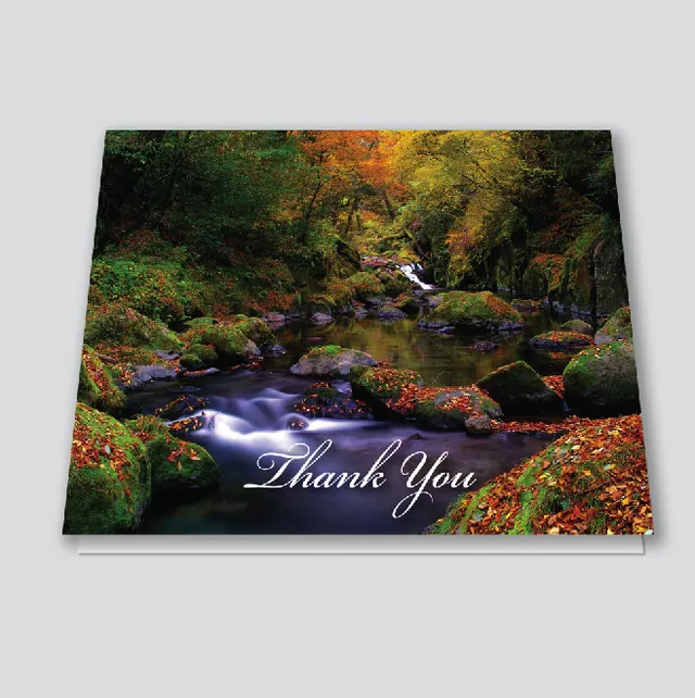 4 Page Folded Acknowledgement Card - Code ACK405, Acknowledgement card design