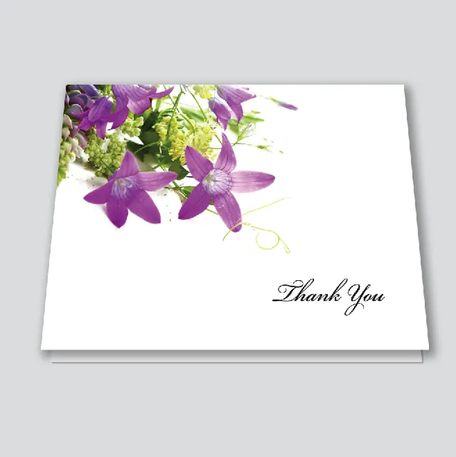 4 Page Folded Acknowledgement Card - Code ACK406, Acknowledgement card design
