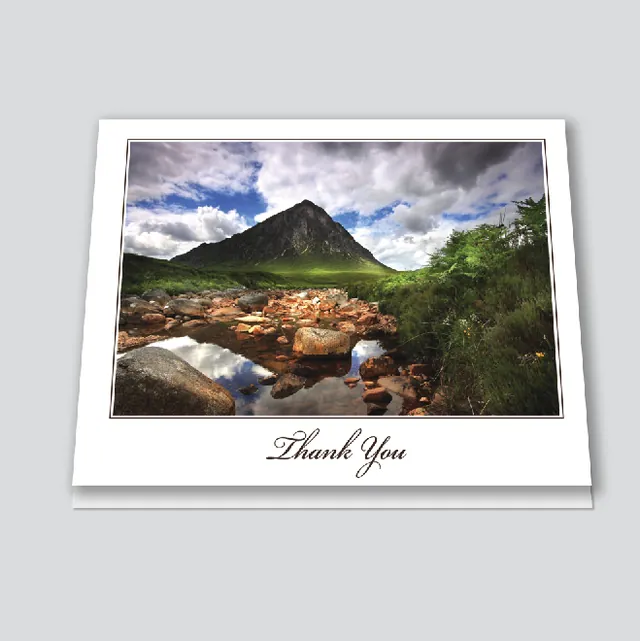 4 Page Folded Acknowledgement Card - Code ACK409, Acknowledgement card design