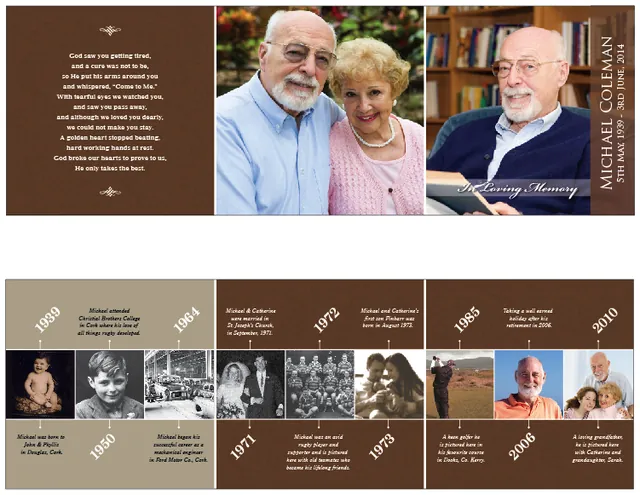 Three Panel Lifetime Cards - LT002, Lifetime card design