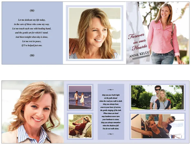 Three Panel Lifetime Cards - LT001, Lifetime card design