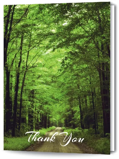 4 Page Folded Acknowledgement Card - Code ACK414, Acknowledgement card design