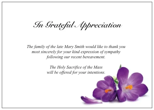 Acknowledgement Card - ACK023, Acknowledgement card design