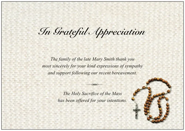 Acknowledgement Card - ACK7026, Acknowledgement card design