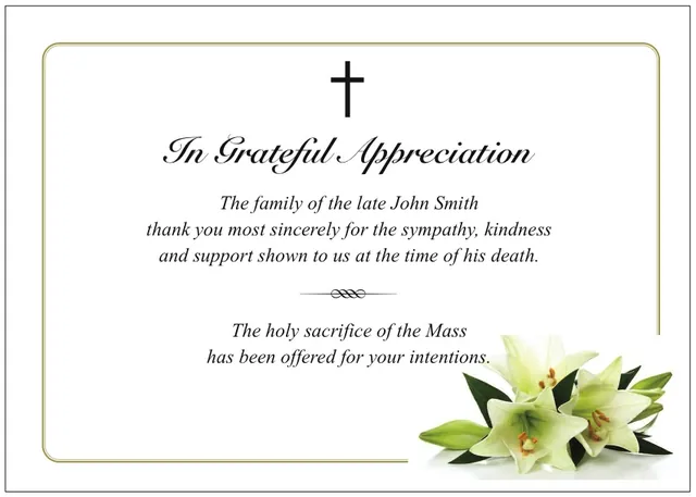 Acknowledgement Card - ACK029, Acknowledgement card design