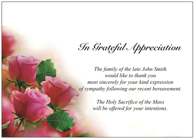 Acknowledgement Card - ACK035, Acknowledgement card design