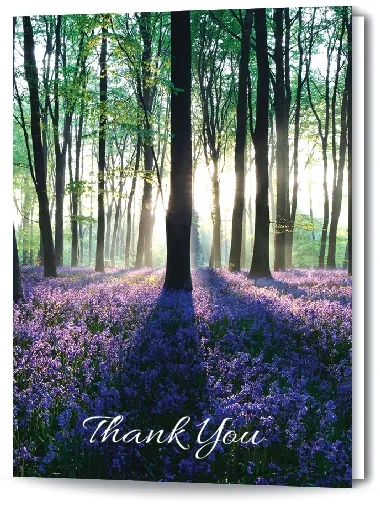 4 Page Folded Acknowledgement Card - Code ACK413, Acknowledgement card design