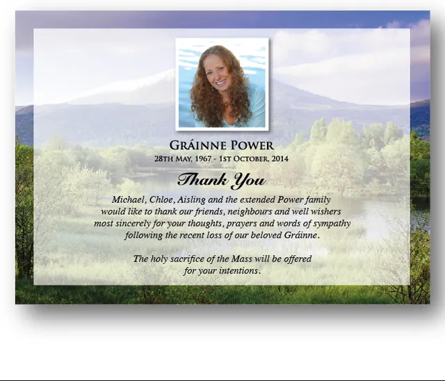 Acknowledgement Card - ACK016, Acknowledgement card design