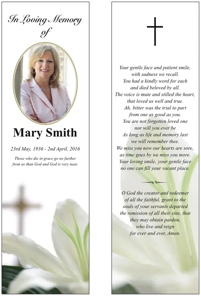 Religious Bookmark - BMR026, Bookmark design
