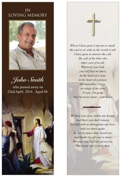 Raising of Lazarus - Bloch - BMR035, Bookmark design