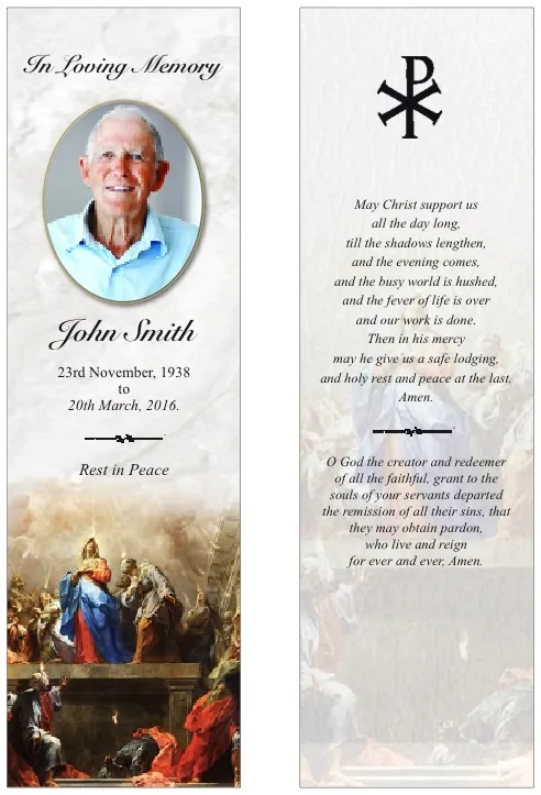 Pentecost - Restout - BMR039, Bookmark design