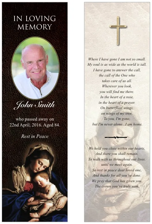 Madonna and Child - Sassoferrato - BMR041, Bookmark design