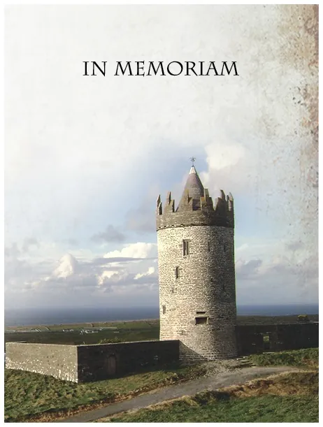 Memorial Card CLARE - CLAMC001, Memorial card design