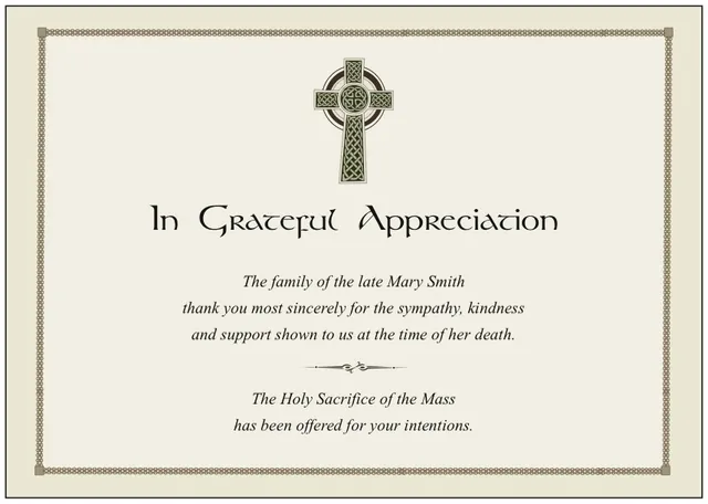Acknowledgement Card - ACK028, Acknowledgement card design