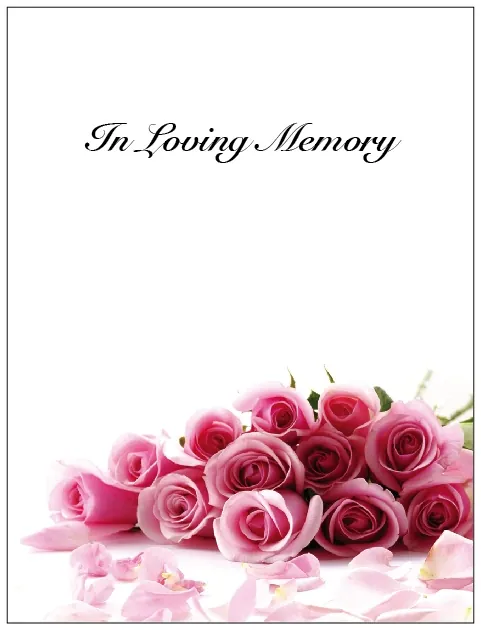 Memorial Card - MCN001, Memorial card design