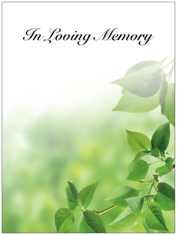 Memorial Card - MCN031, Memorial card design