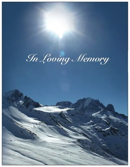 Memorial Card - MCN003, Memorial card design