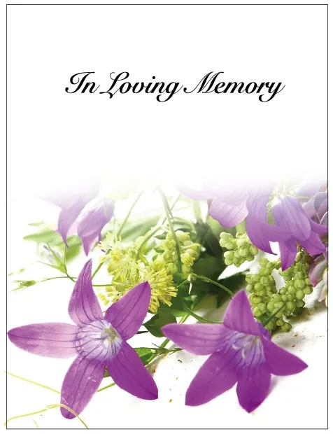 Memorial Card - MCN019, Memorial card design