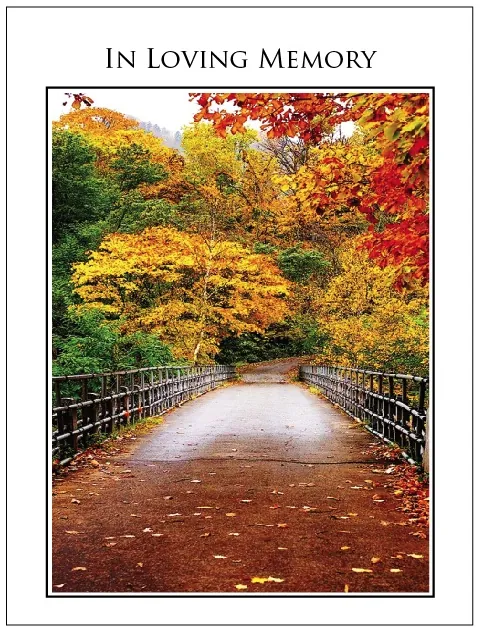 Memorial Card - MCN026, Memorial card design