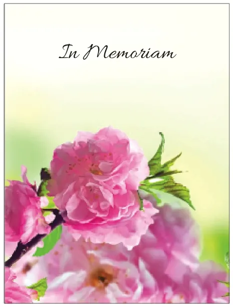 Memorial Card - MCN034, Memorial card design