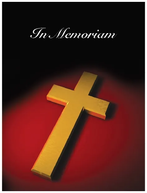 Memorial Card - MCR003, Memorial card design