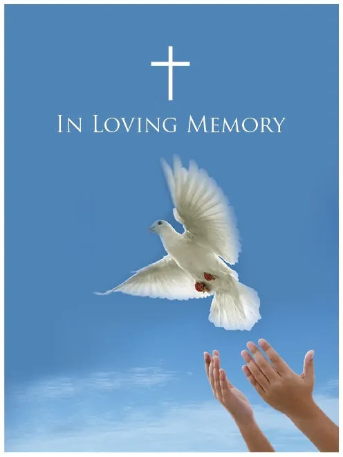 Memorial Card - MCR004, Memorial card design