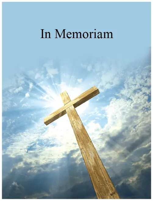 Memorial Card - MCR019, Memorial card design