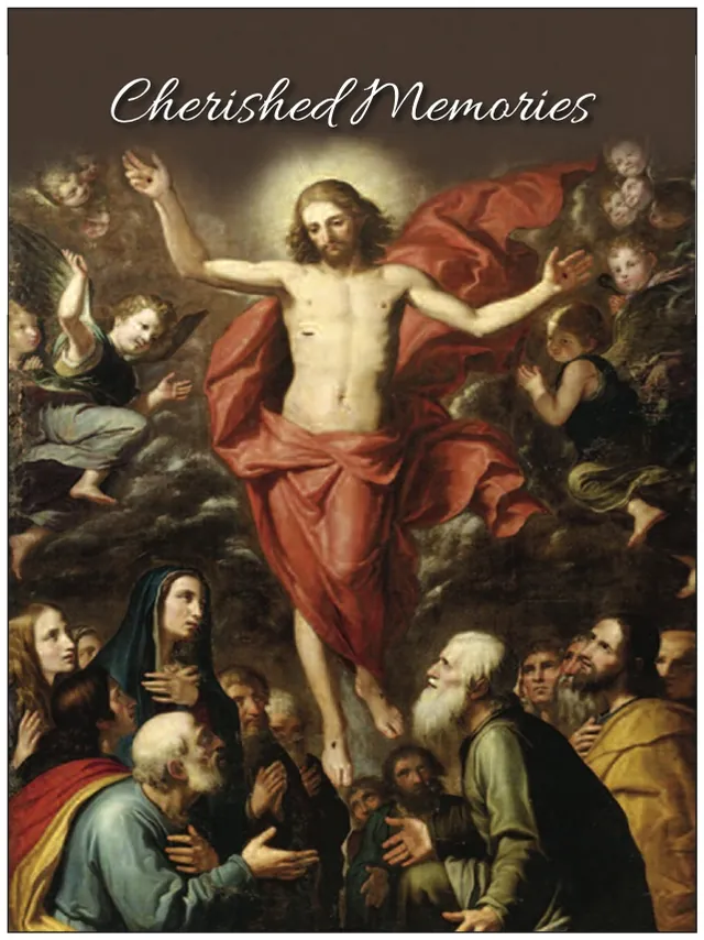 Ascension - Azzolino - MCR031, Memorial card design
