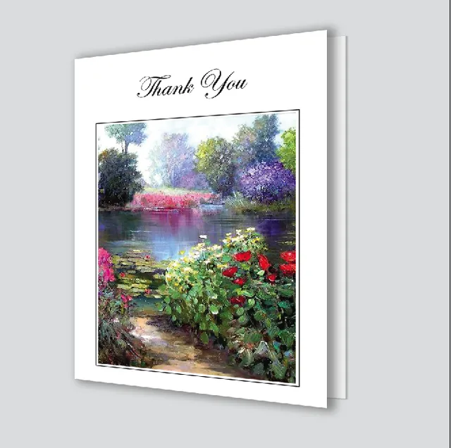 4 Page Folded Acknowledgement Card - Code ACK410, Acknowledgement card design