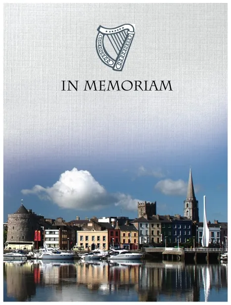 Memorial Card WATERFORD - WATMC001, Memorial card design