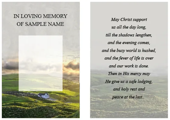 Irish / Celtic Wallet Card  - Code WCI019, Wallet card design