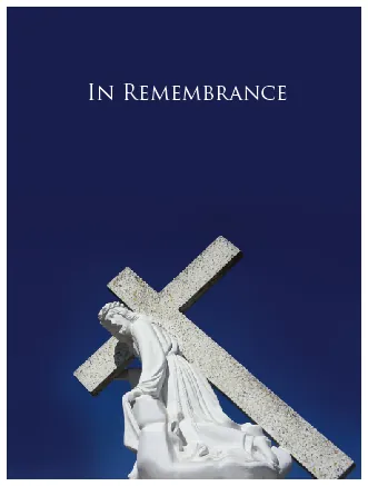Religious Memorial Card - Code MCR015, Memorial card design