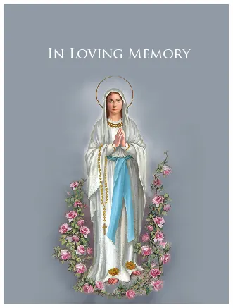 Religious Memorial Card - Code MCR017, Memorial card design